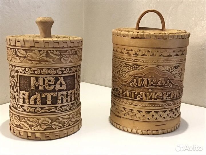 Береста. Туесок мед