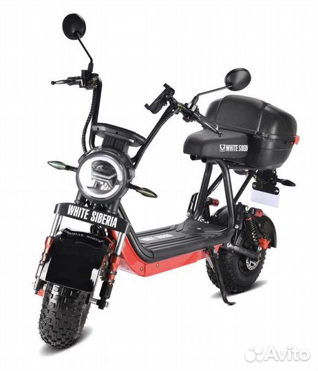 Электроскутер White Siberia Mini R 2.0 BLack New