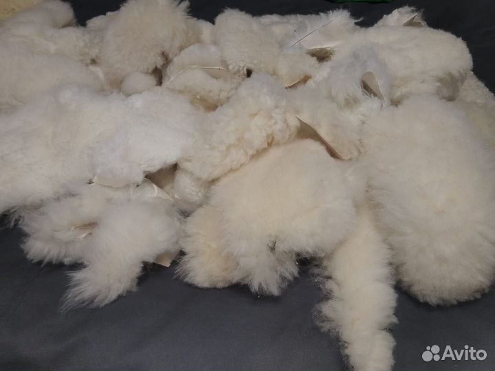 Мех овчина кусочки. Пакетом