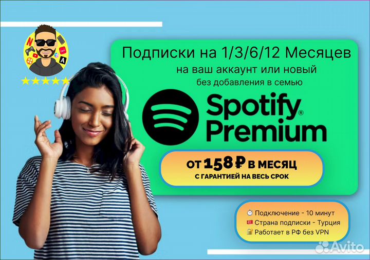 Spotify Premium 1/3/6/50