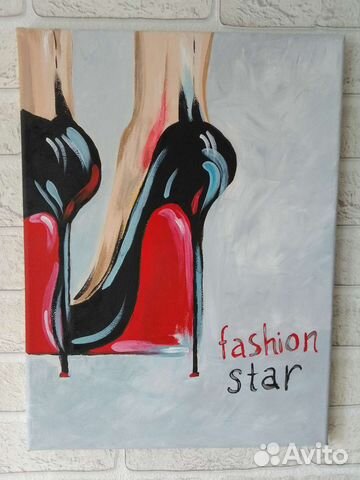 Картина на холсте интерьерная туфли