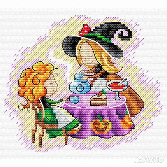 М-677 Набор для вышивания 'Полуденный чай' 11*12 см, мп Студия