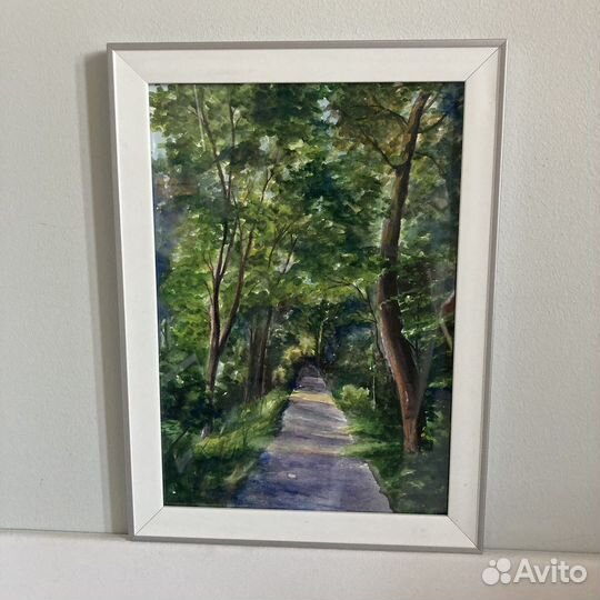 Картина акварель пейзаж