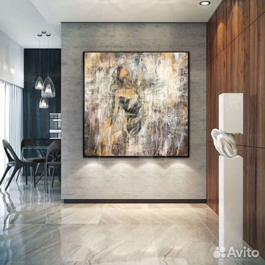 Большие абстракции картины маслом Беспл. доставка