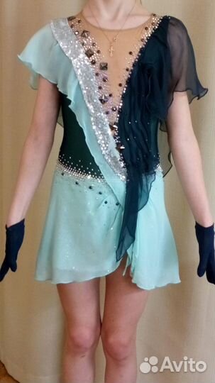 Платье для выступлений фигурное катание 140