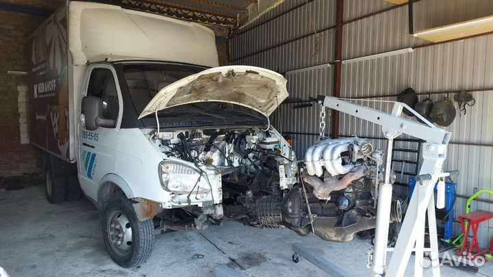 Кран гидравлический гаражный гусь