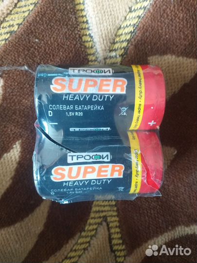 Батарейка Трофи R20 super heavy duty lr20 2ш за100