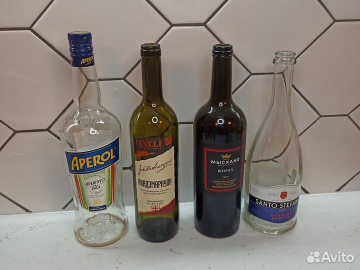 Бутылки стеклянные для творчества декора