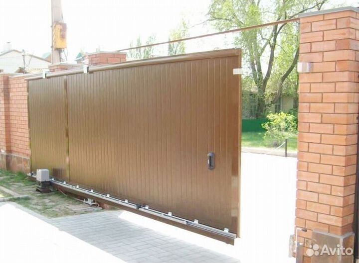 Откатные ворота под ключ