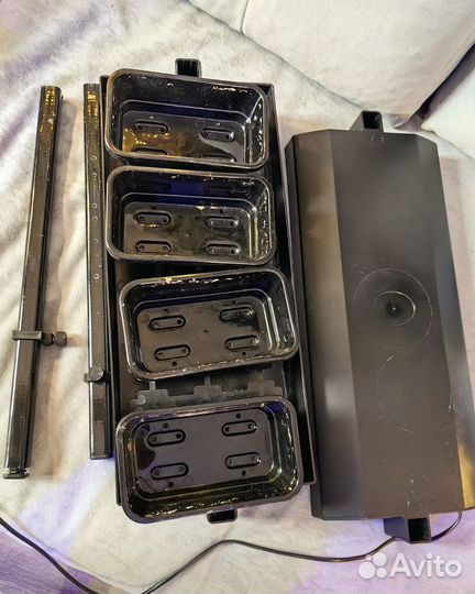 Для рассады установка с поддоном и фитолампой