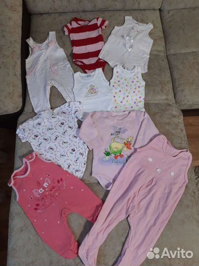 Вещи пакетом на девочку с рождения до года
