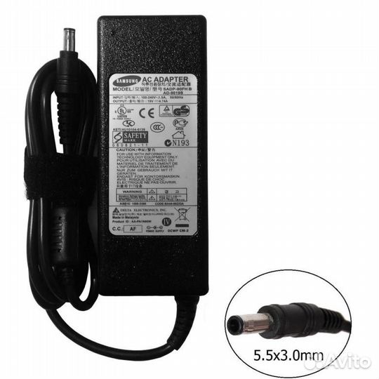 Блок питания зарядка для ноутбука Samsung 19V4.74A