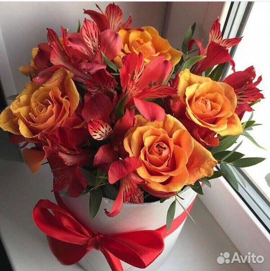 Цветы розы букет
