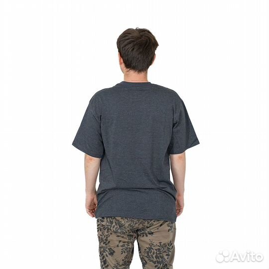 62741 Футболка однотонная темно-серый