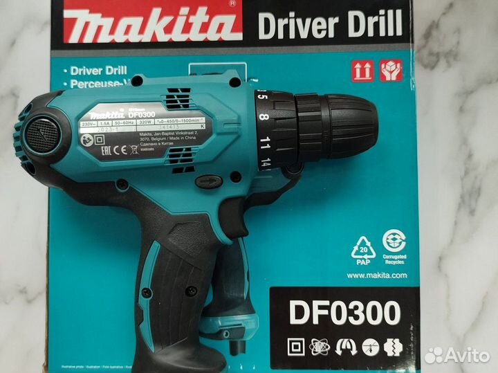 Дрель шуруповерт сетевой makita