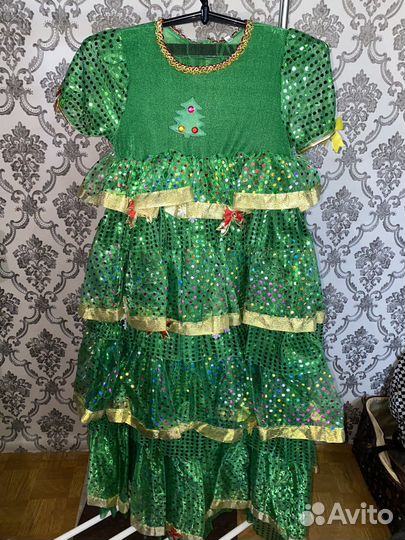 Новогодний костюм для девочки р.140