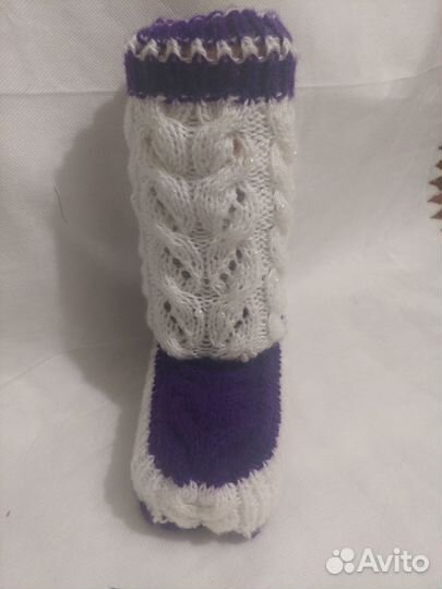 Вязанные Сапожки ручная вязка