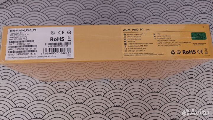 Планшет Agm pad p1 8/256