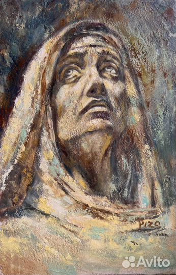 Картина маслом мужчина, 30/45 см