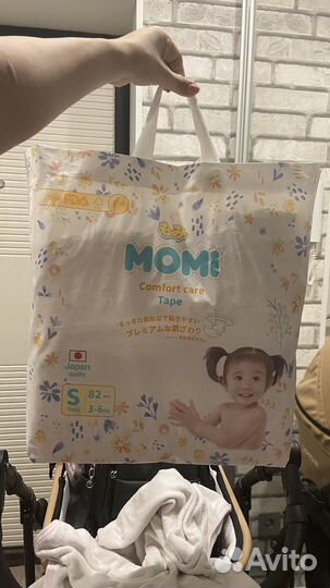 Подгузники momi, Tanoshi, Moony 136 шт