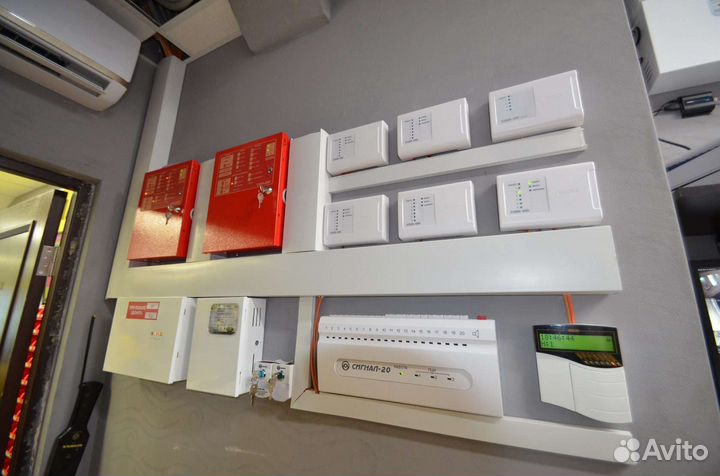 Монтаж охрано-пожарной сигнализации,видео,скуд