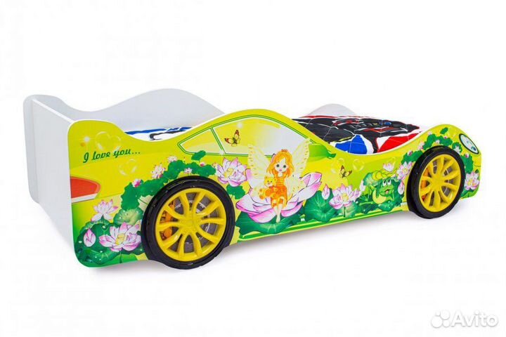 Кровать машина детская с дефектом размер 170х75х50