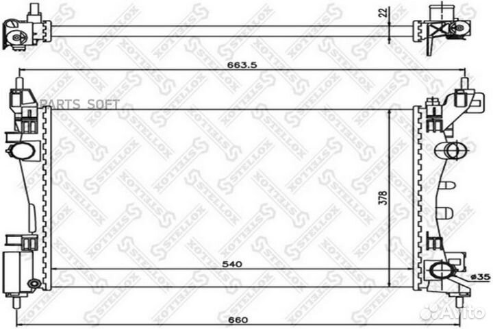 Радиатор Opel Corsa D 1.0-1.4i 06