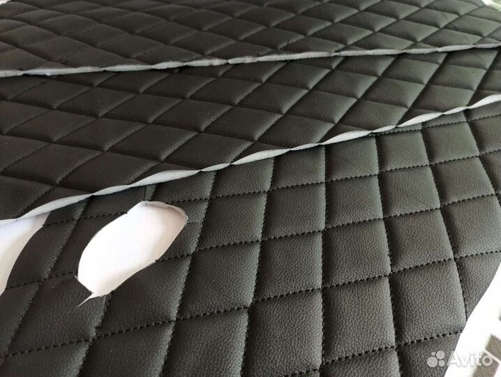 Вставки в дверные карты accent чёрный ромб