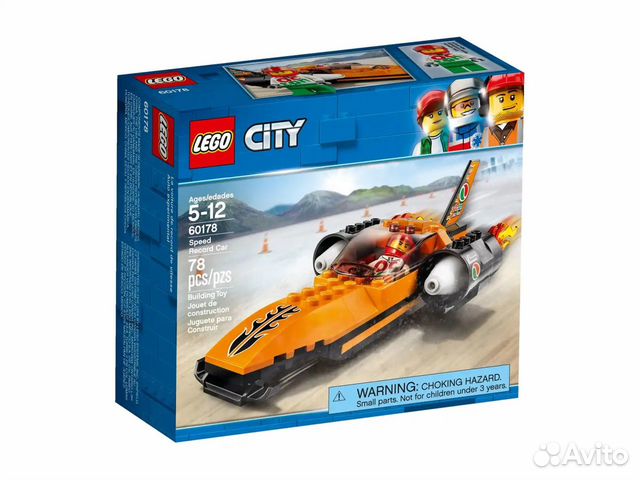 Оригинал Lego City Гоночный автомобиль 60178