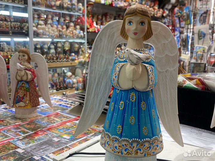 Ангелы дерево, роспись