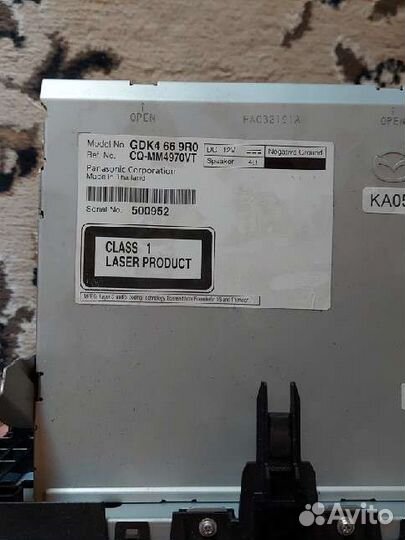 Магнитола на mazda 6 gh