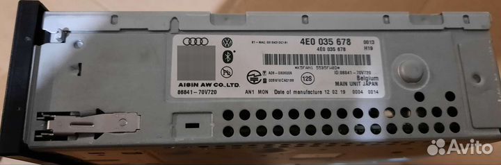 Мультимедиа audi A6 C6 с DVD и sd картами