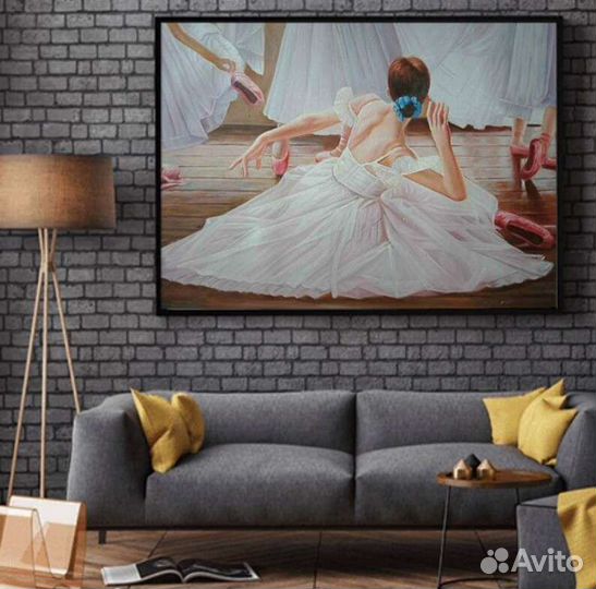 Красивая картина маслом Балерина Ручная работа
