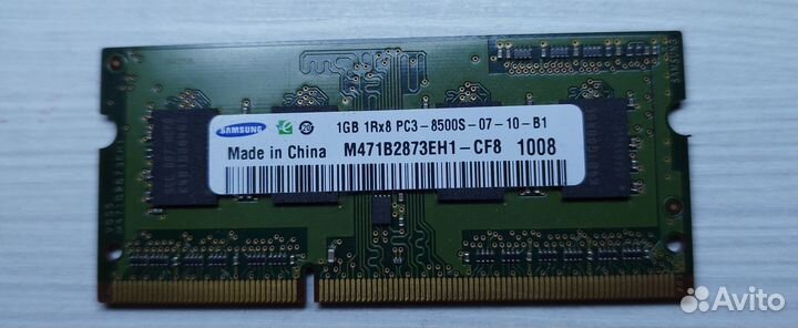 Оперативная память sodimm DDR3 PC3-8500s