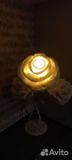 Светильник роза из изолона