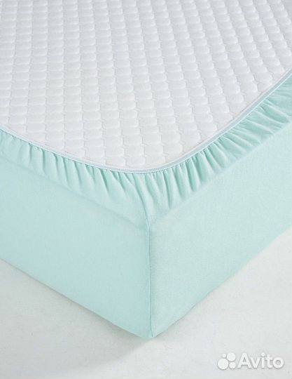 Простынь на резинке 160/200 сатин 180/200