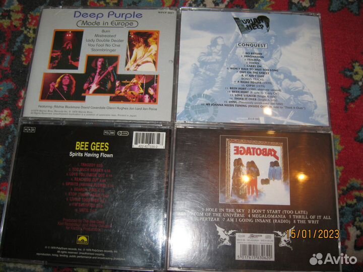 CD-диски Deep Purple Bee Gees Black Sabbath