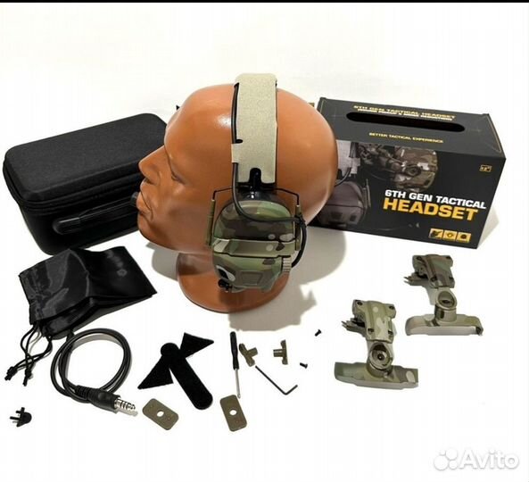 Активные наушники gen 6 tactical headset