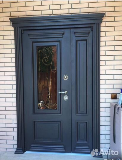 Термо дверь с бронированным стеклопакетом