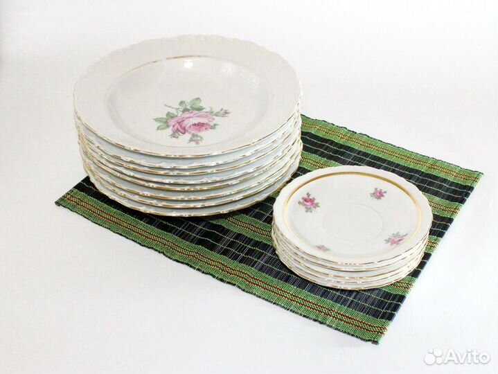 7 предметов из столово-чайного сервиза Kahla Роза