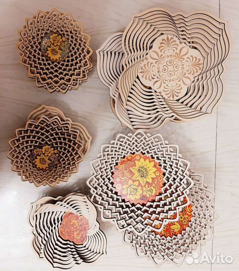 Вазы из дерева