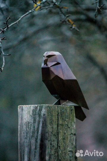 Сова. Полигональная фигура