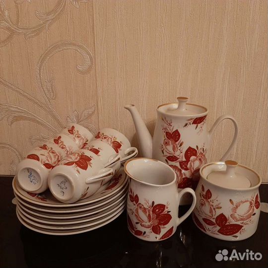 Кофейный сервиз СССР дфс Вербилки 