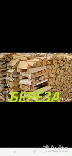 Дрова березовые колотые