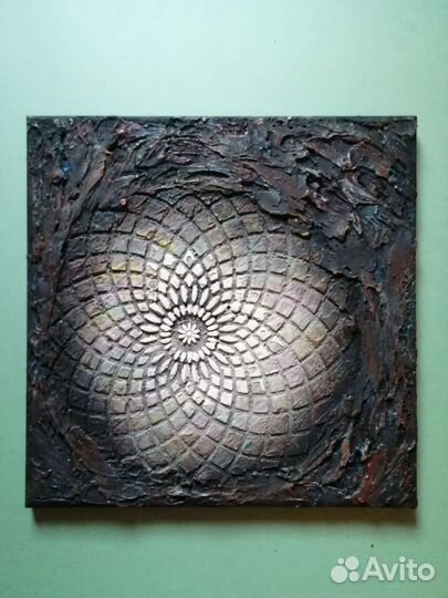 Интерьерная фактурная картина 40х40 см