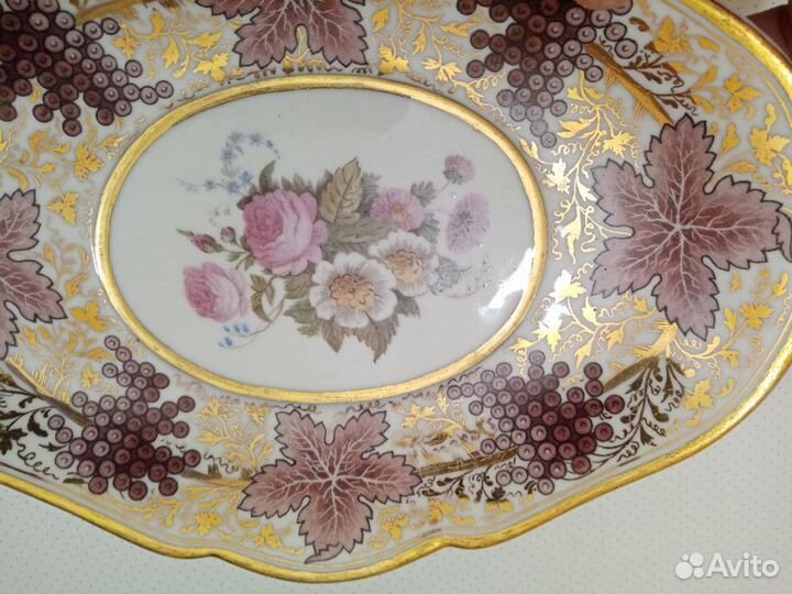 Тарелка Блюдо Корбиевский Сервиз фарфор ифз А ll