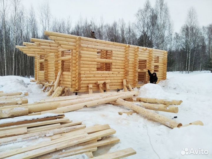 Строительство деревянных домов. Сборка срубов