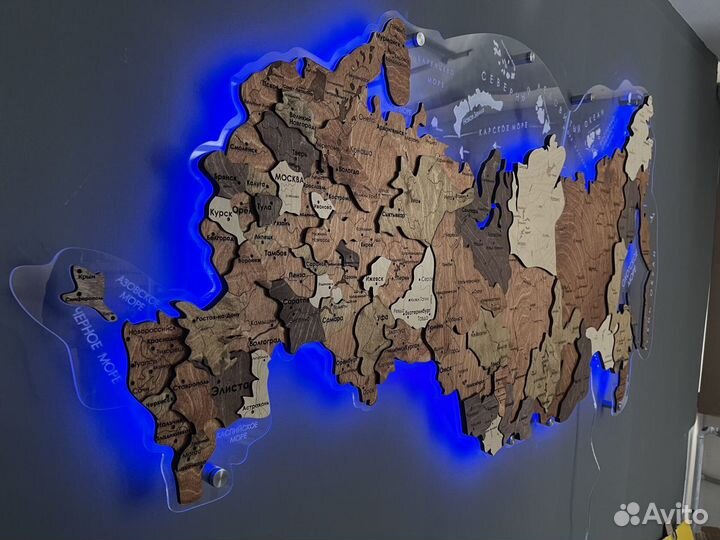 Деревянная карта России