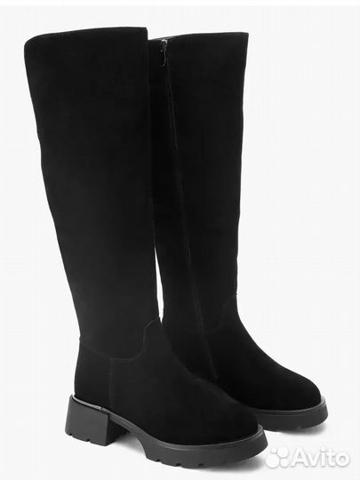 Сапоги натуральная замша 37