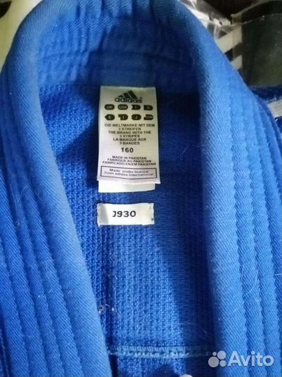 Кимоно для дзюдо adidas оригинал, рост 160